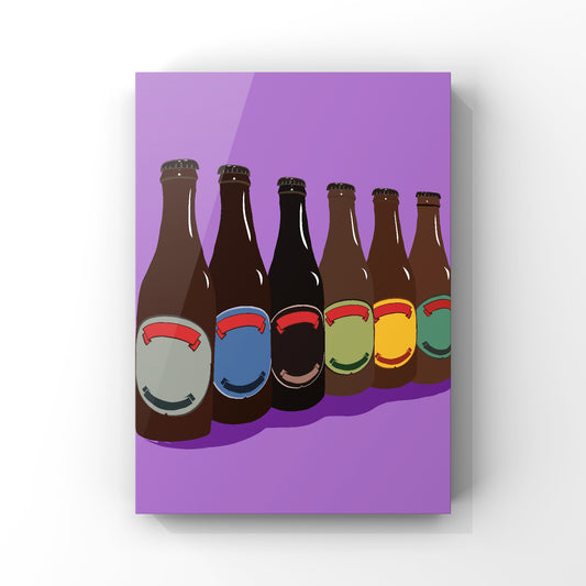 Beers Art Print - Single Colourways