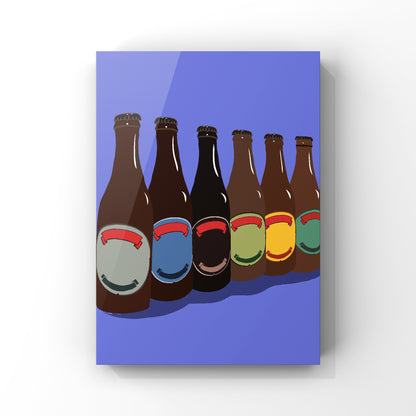 Beers Art Print - Single Colourways