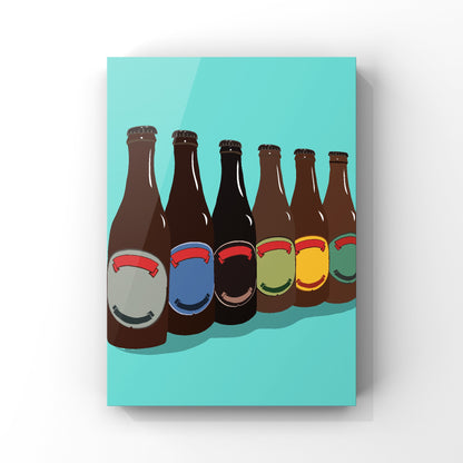 Beers Art Print - Single Colourways