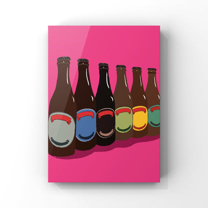 Beers Art Print - Single Colourways