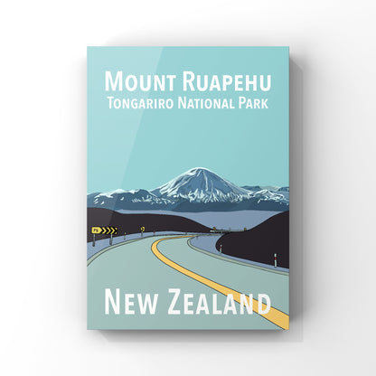 Mount Ruapehu in Blues