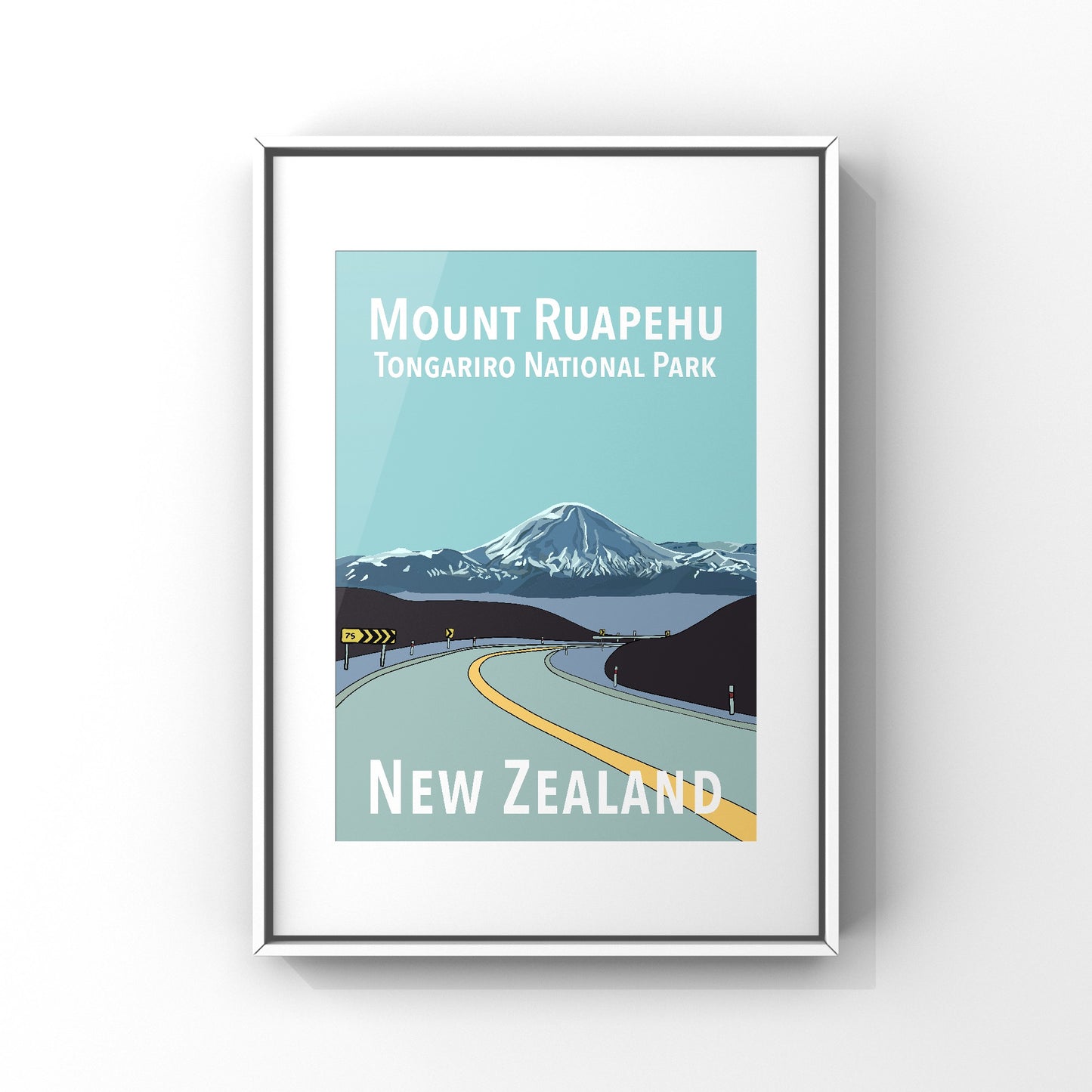 Mount Ruapehu in Blues