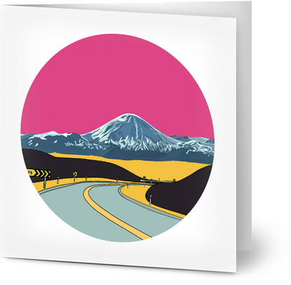 Mt Ruapehu Card - Small