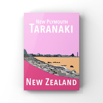 New Plymouth Art Print - Pinks