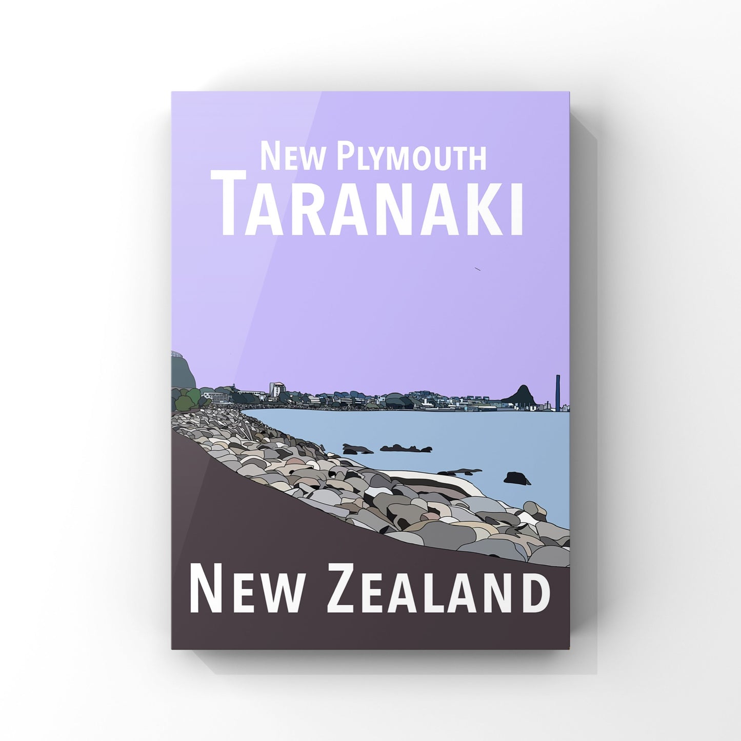 New Plymouth Art Print - Purples