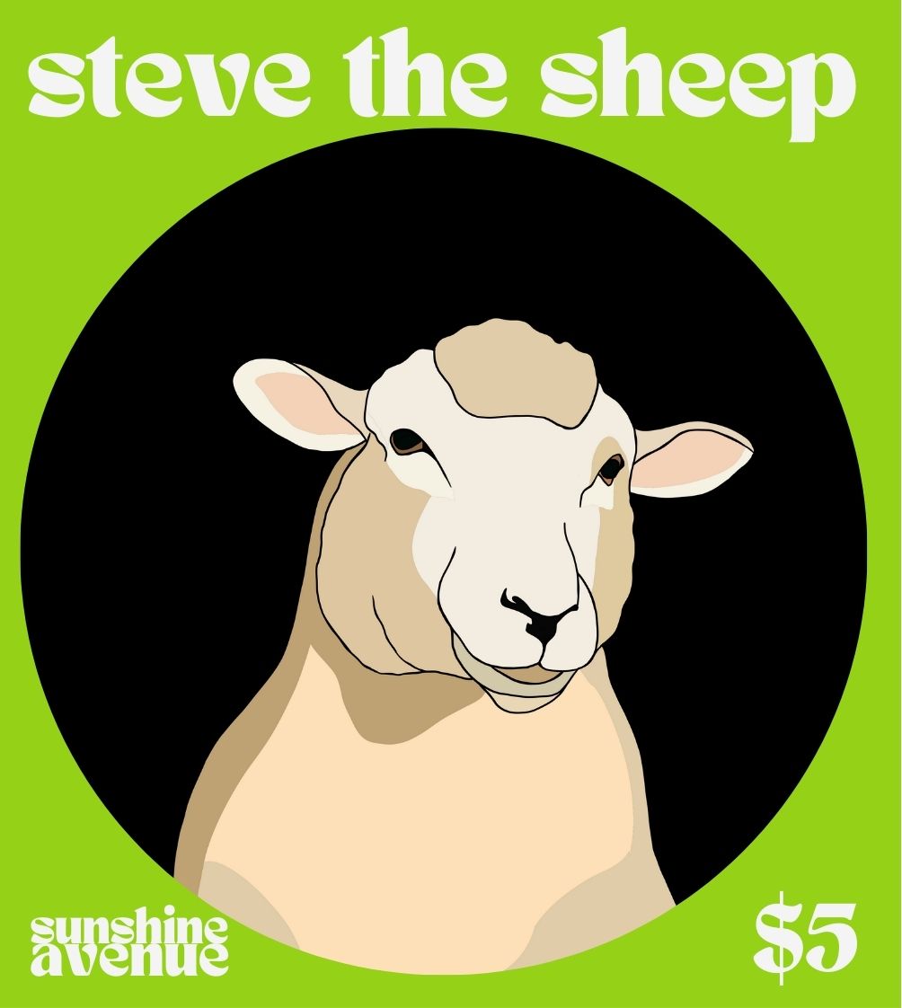 Steve the Sheep Magnet