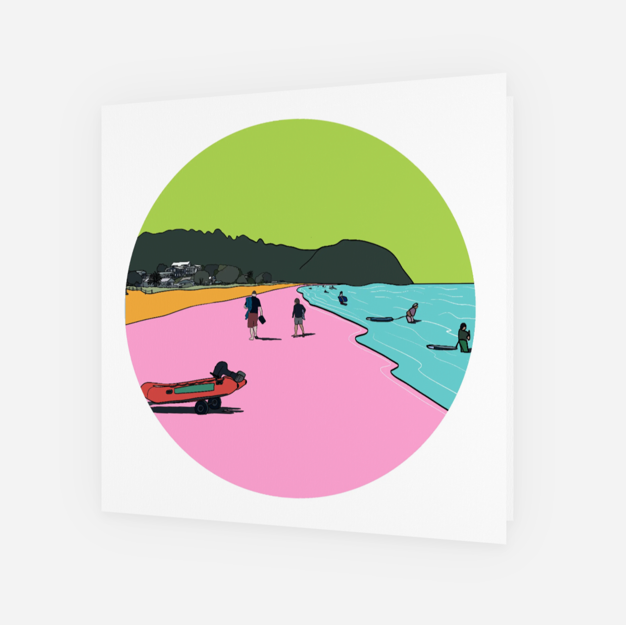 Waihi Beach Card - Small