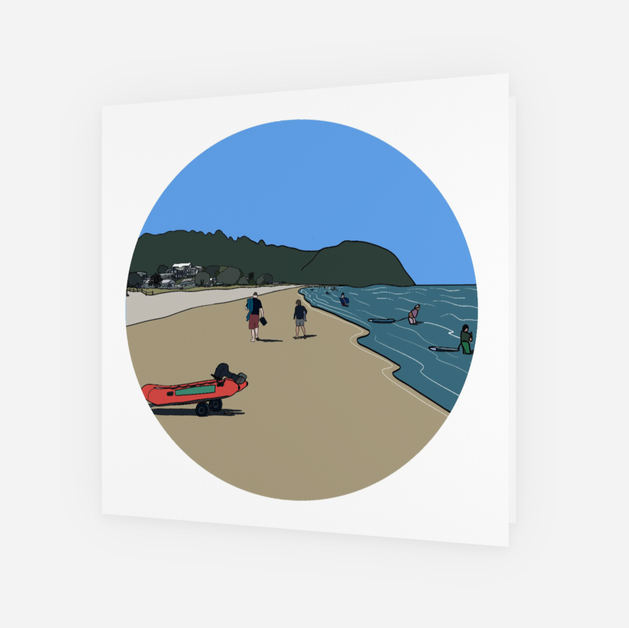 Waihi Beach Card - Small
