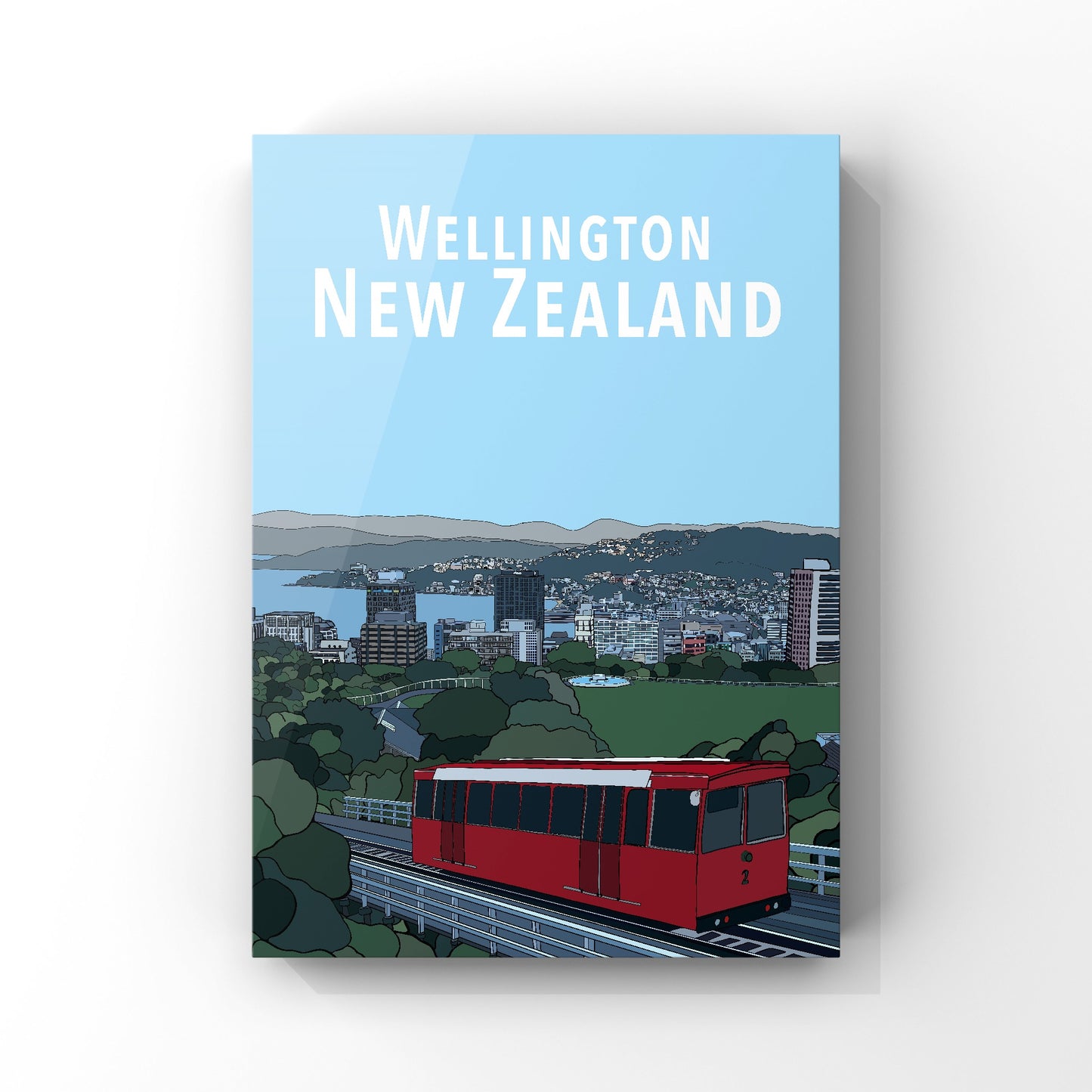 Wellington Cable Car Art Print