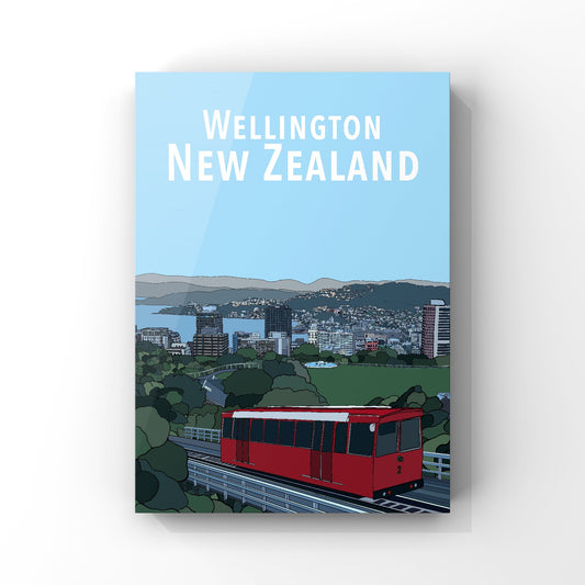 Wellington Cable Car Art Print