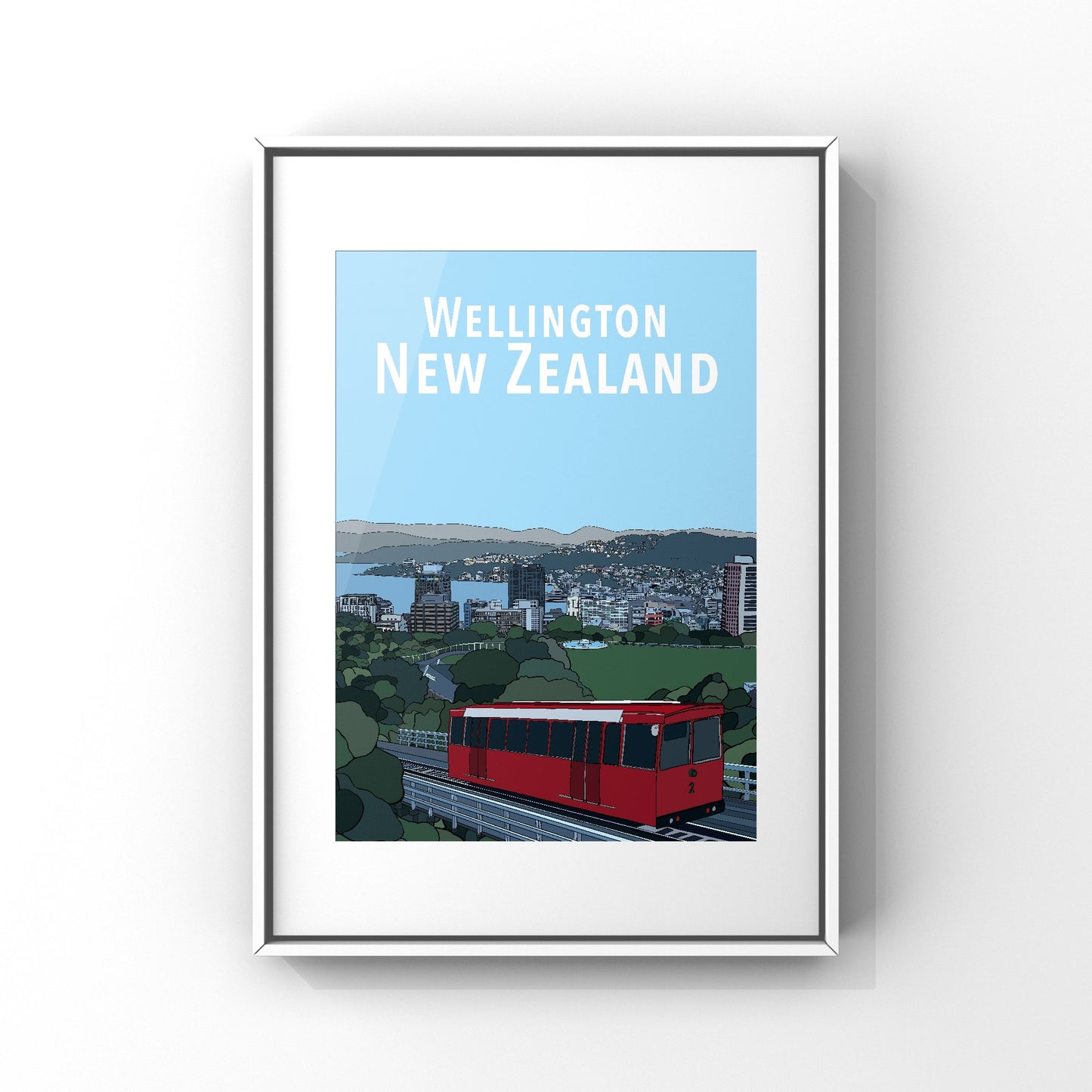 Wellington Cable Car Art Print