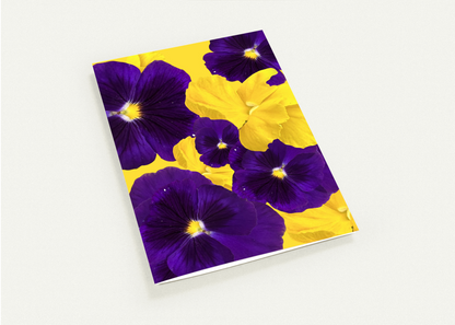 Purple Violas Card - for Hospice