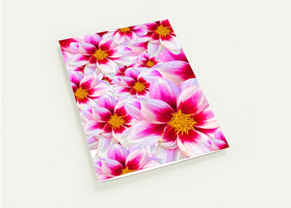 White Dahlias Card - for Hospice