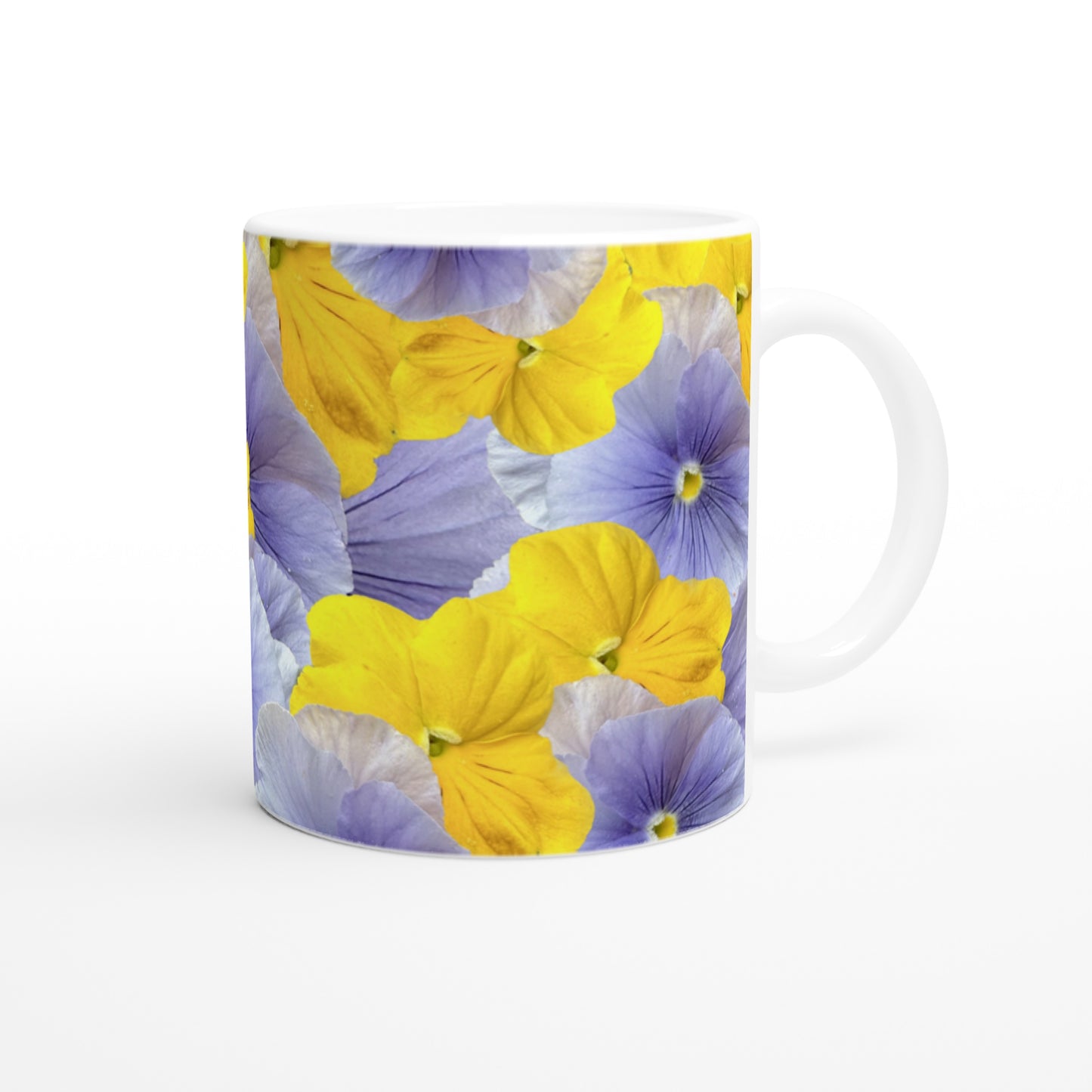 Blue violas mug- Hugh's Garden for Mary Potter Hospice